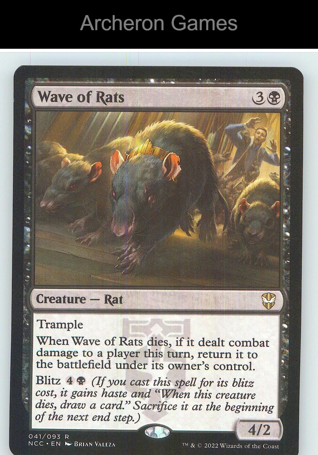 Wave of Rats NCC 41 R MTG Card NM/EX+