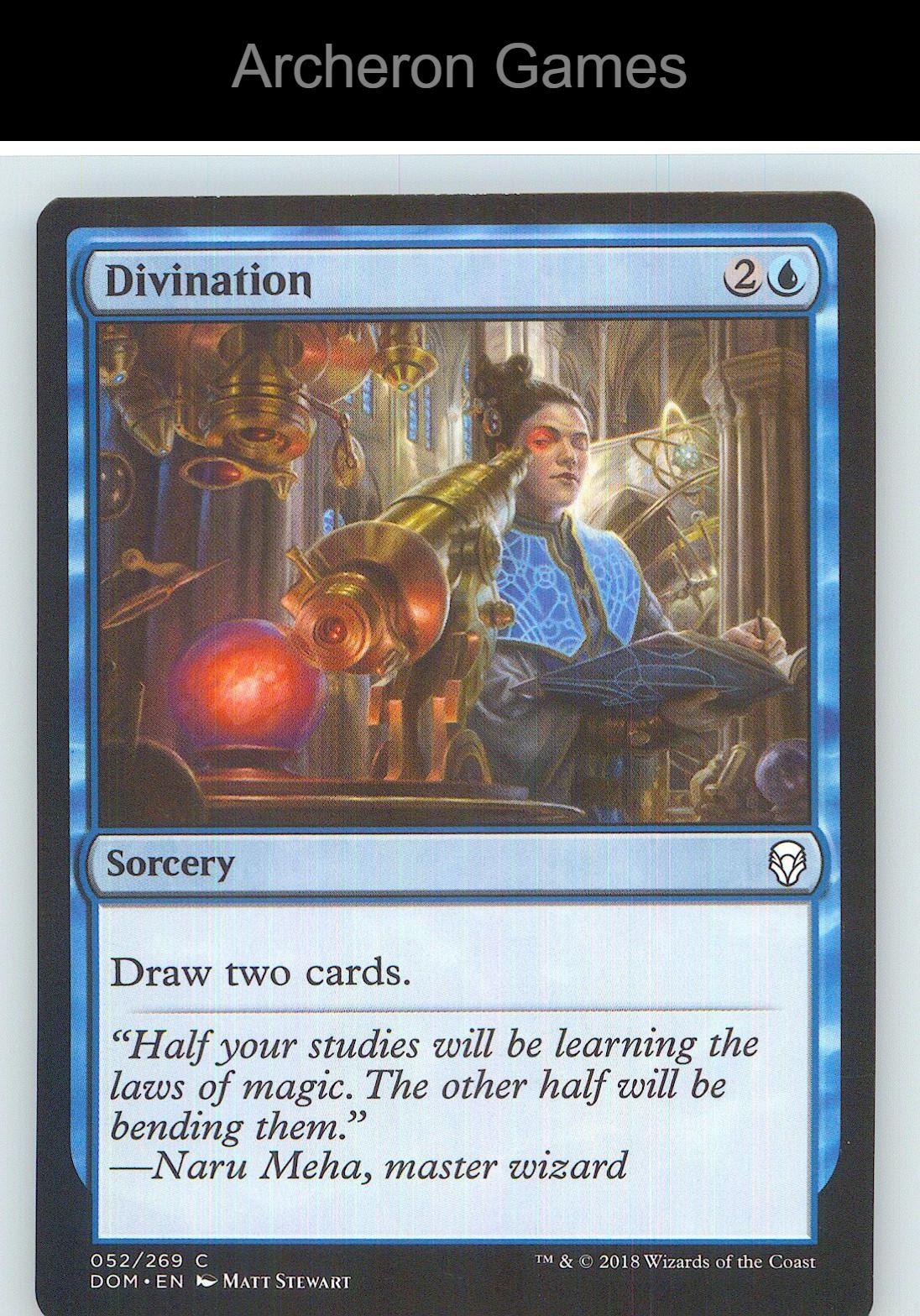 Divination DOM 52 C MTG Card NM/EX+