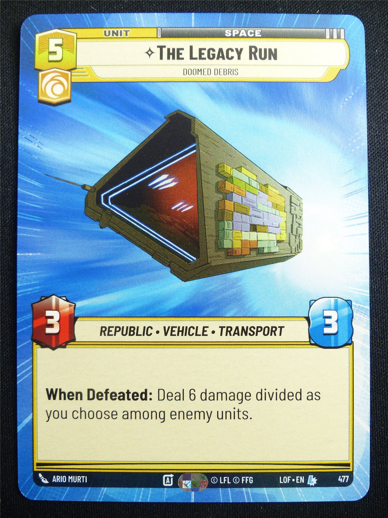 The Legacy Run 477 Hyperspace - Star Wars Unlimited Card #4GW