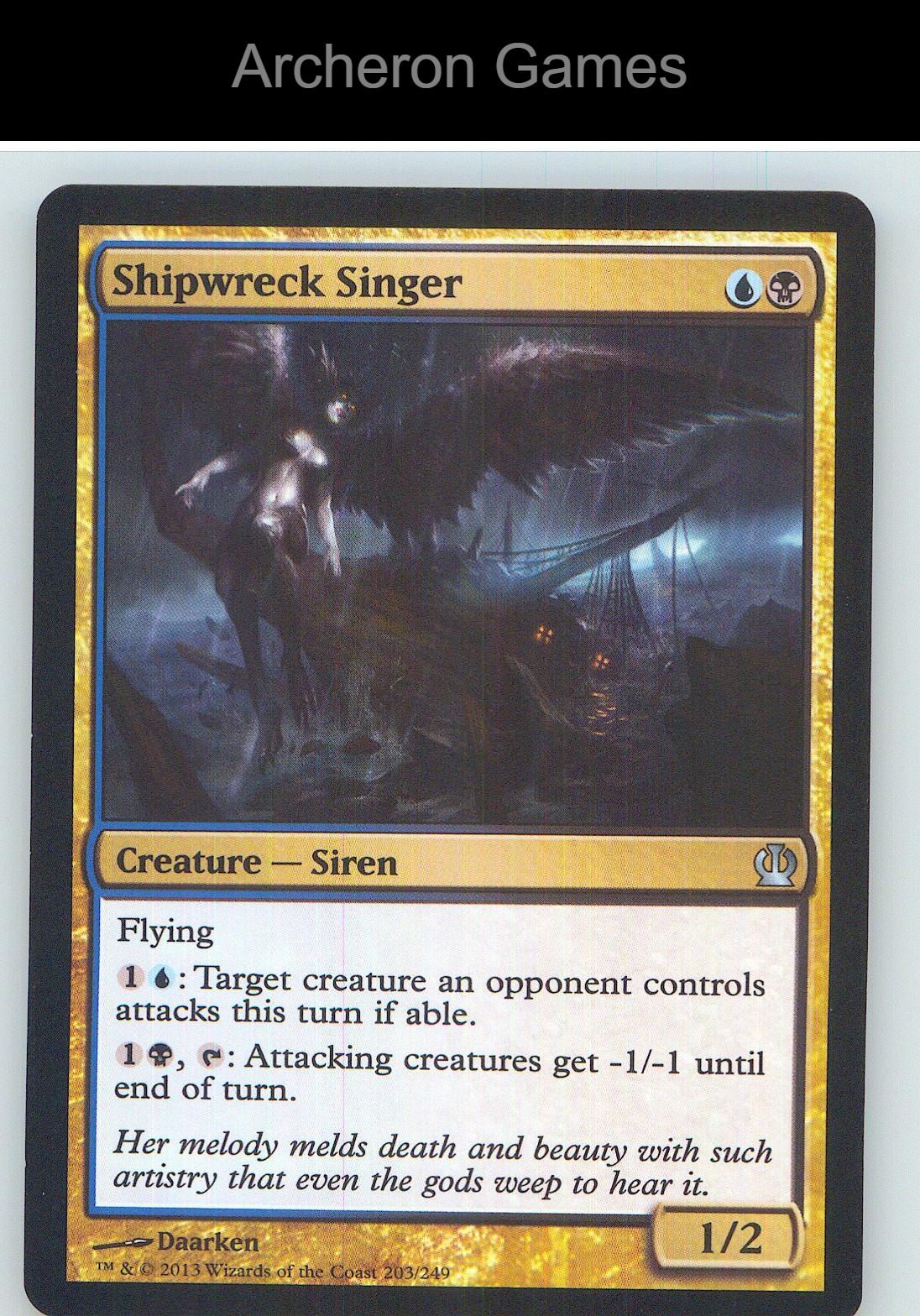 Shipwreck Singer THS 203 UC MTG Card NM/EX+