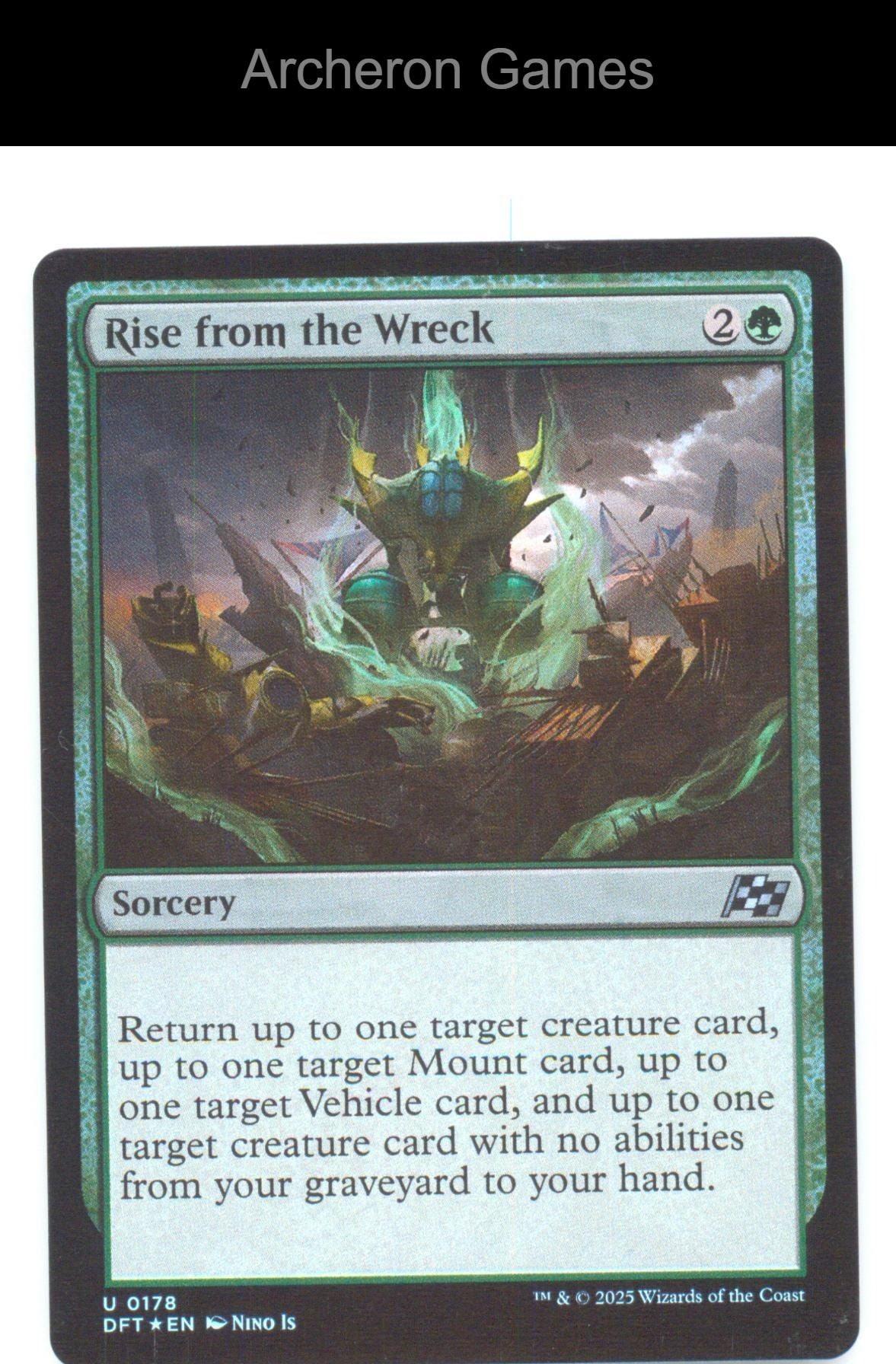 Rise from the Wreck DFT 178 UC MTG Card Aetherdrift Foil