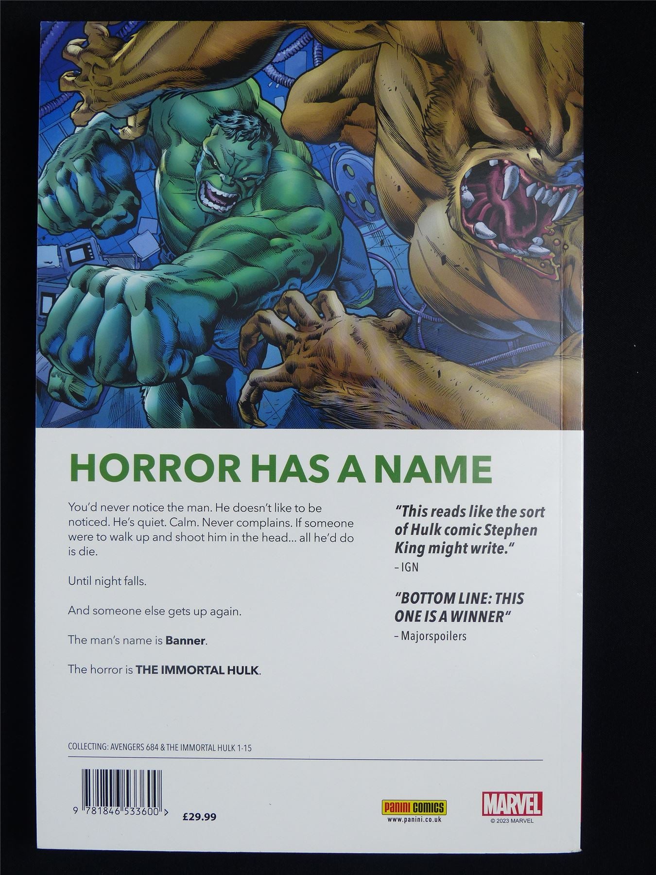 The Immortal Hulk Omnibus - Marvel Graphic Softback #2PE