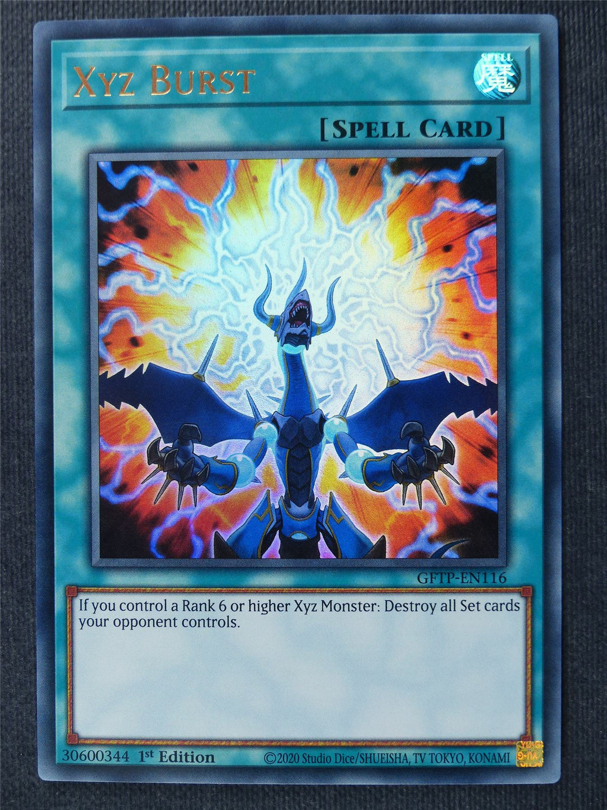 XYZ Burst GFTP Ultra Rare - 1st ed - Yugioh Cards #2MV