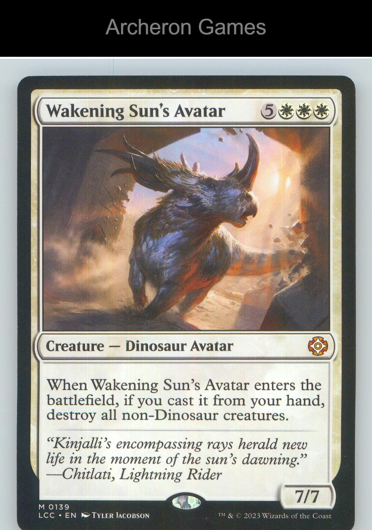 Wakening Sun's Avatar LCC 139 Mythic MTG Card NM/EX+