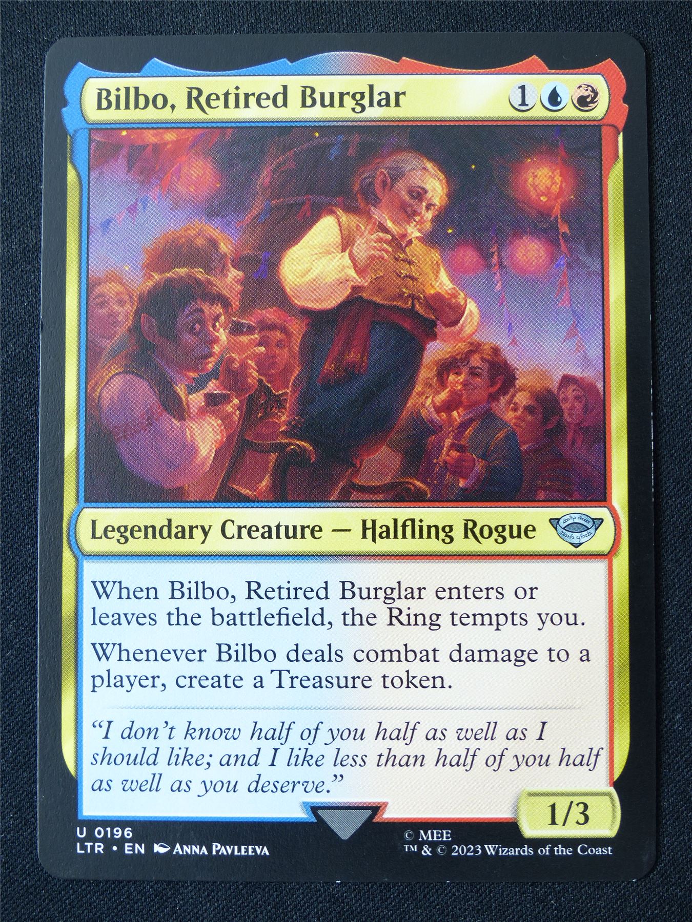Bilbo Retired Burglar - LTR - Mtg Card #162 Archeron Bilbo Retired Burglar - LTR - Mtg Card #162 Archeron
