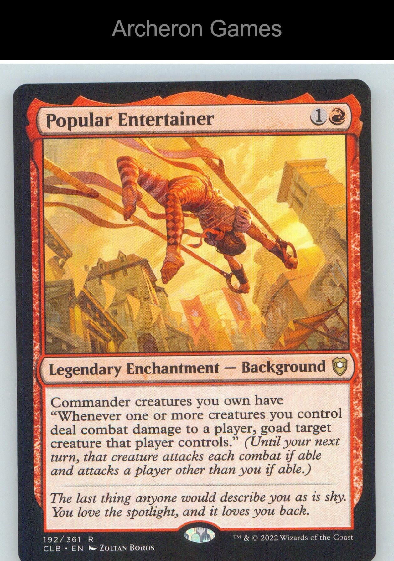 Popular Entertainer CLB 192 R MTG Card NM/EX+