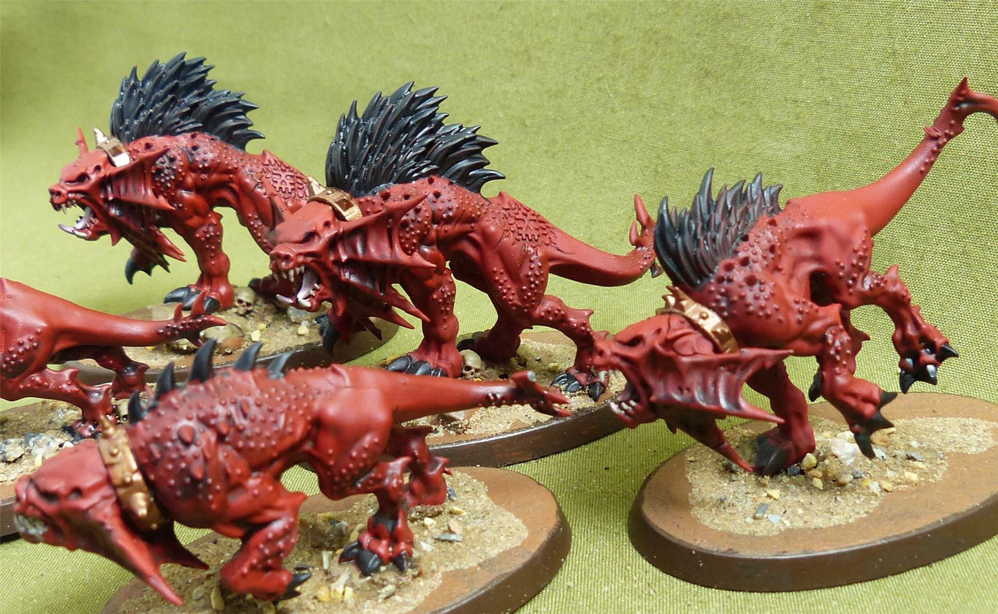Flesh Hounds painted - Blades of Khorne - Warhammer AoS #KK