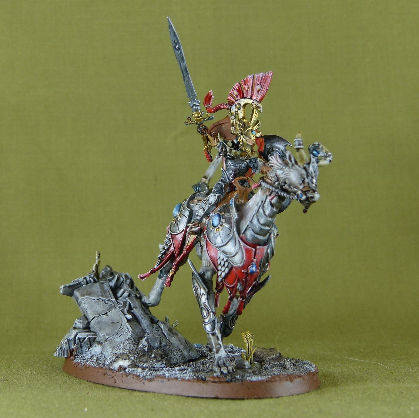 Lyrior Uthralle - Warden of Ymetrica - Lumineth Realm-Lords - Painted - Warhammer AoS #G7