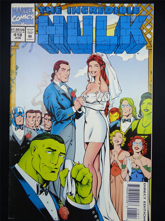 The Incredible HULK: The Wedding of Rick Jones #418 - Marvel Comic #49C