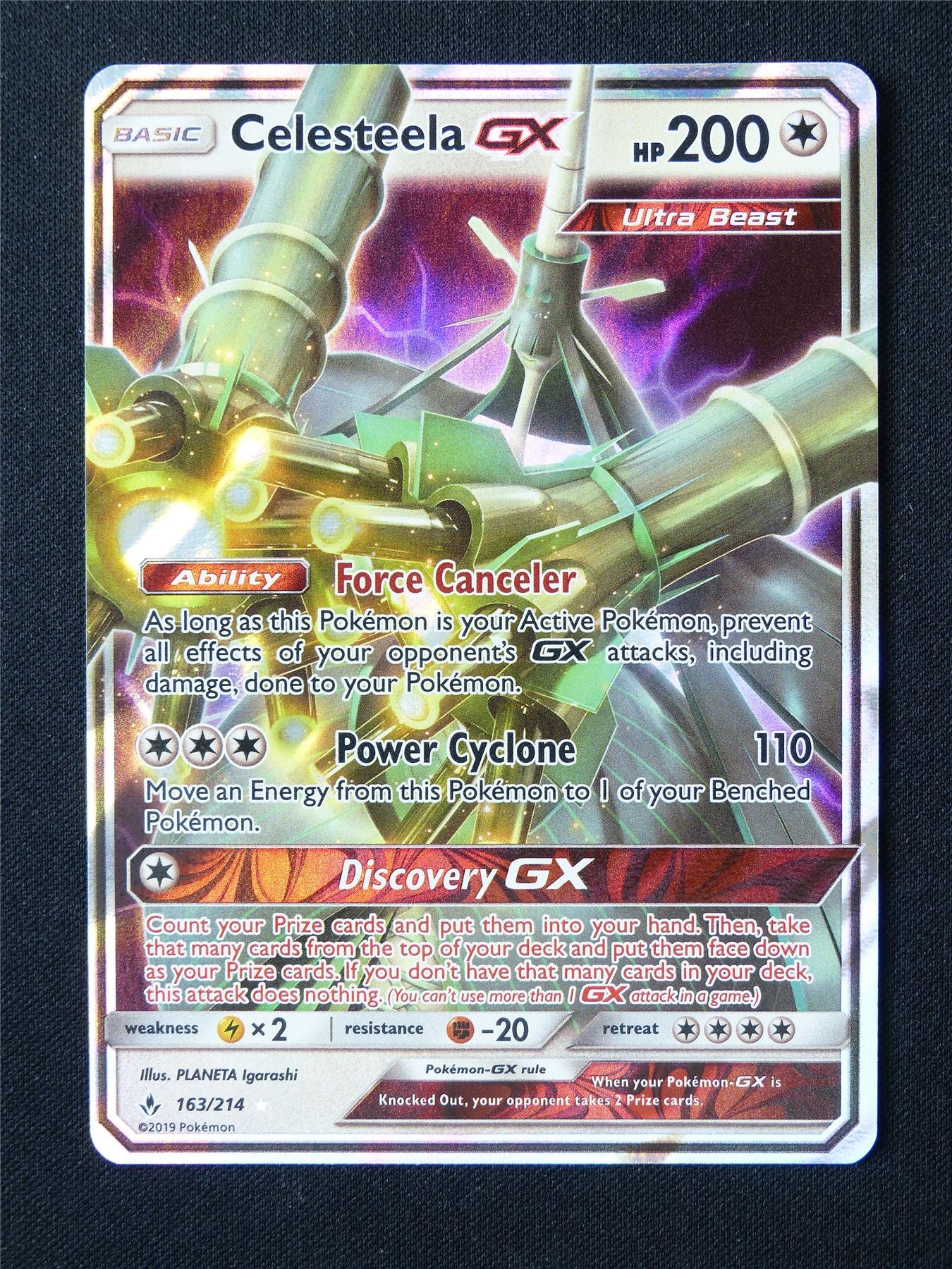 Celesteela GX 163/214 Holo - Pokemon Card #6TX