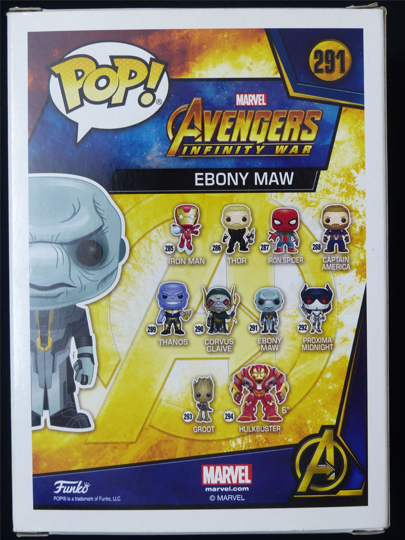 Ebony Maw - Avengers Infinity War - 291 Funko POP #3EW