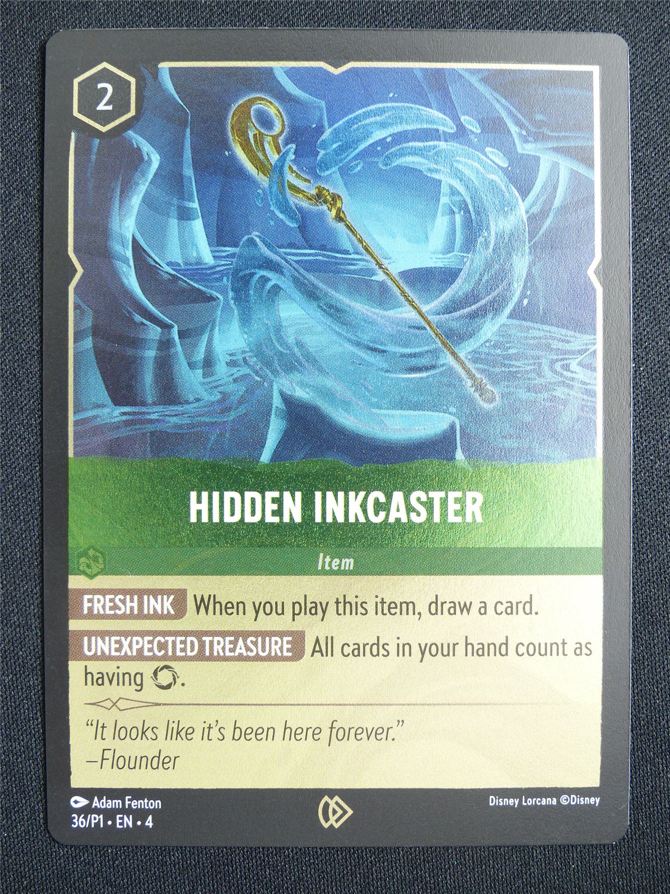 Hidden Inkcaster 36/P1 Foil - Lorcana Card #13I