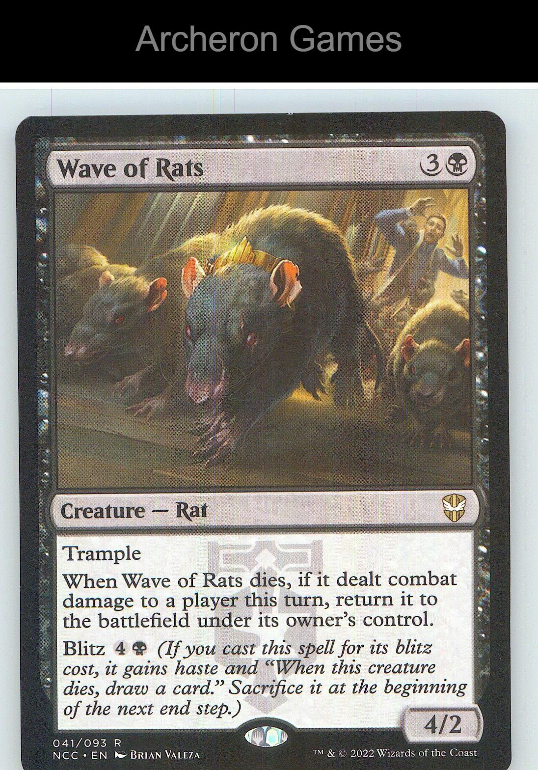 Wave of Rats NCC 41 R MTG Card NM/EX+