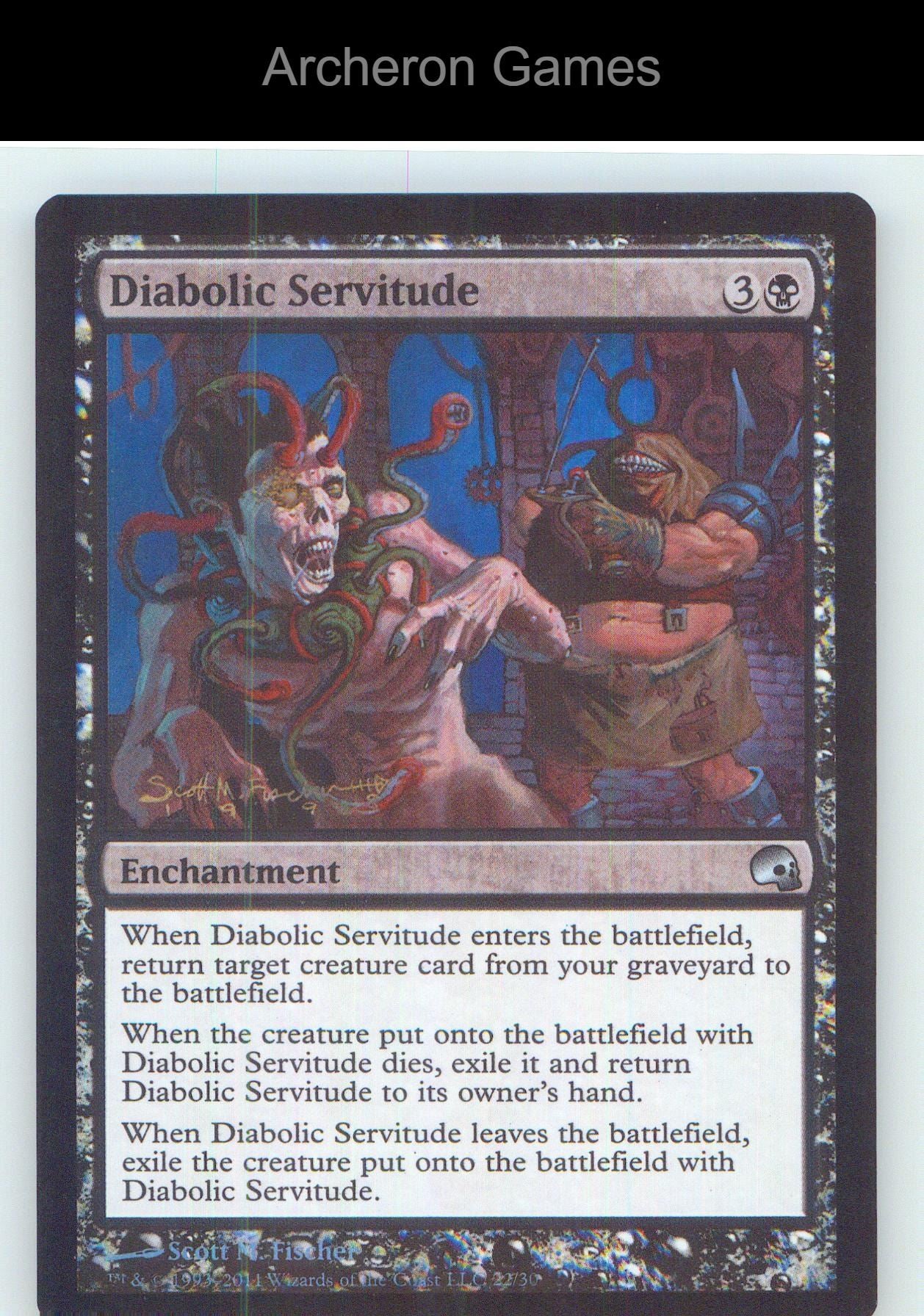 Diabolic Servitude PD3 22 UC MTG Card NM/EX+ Foil