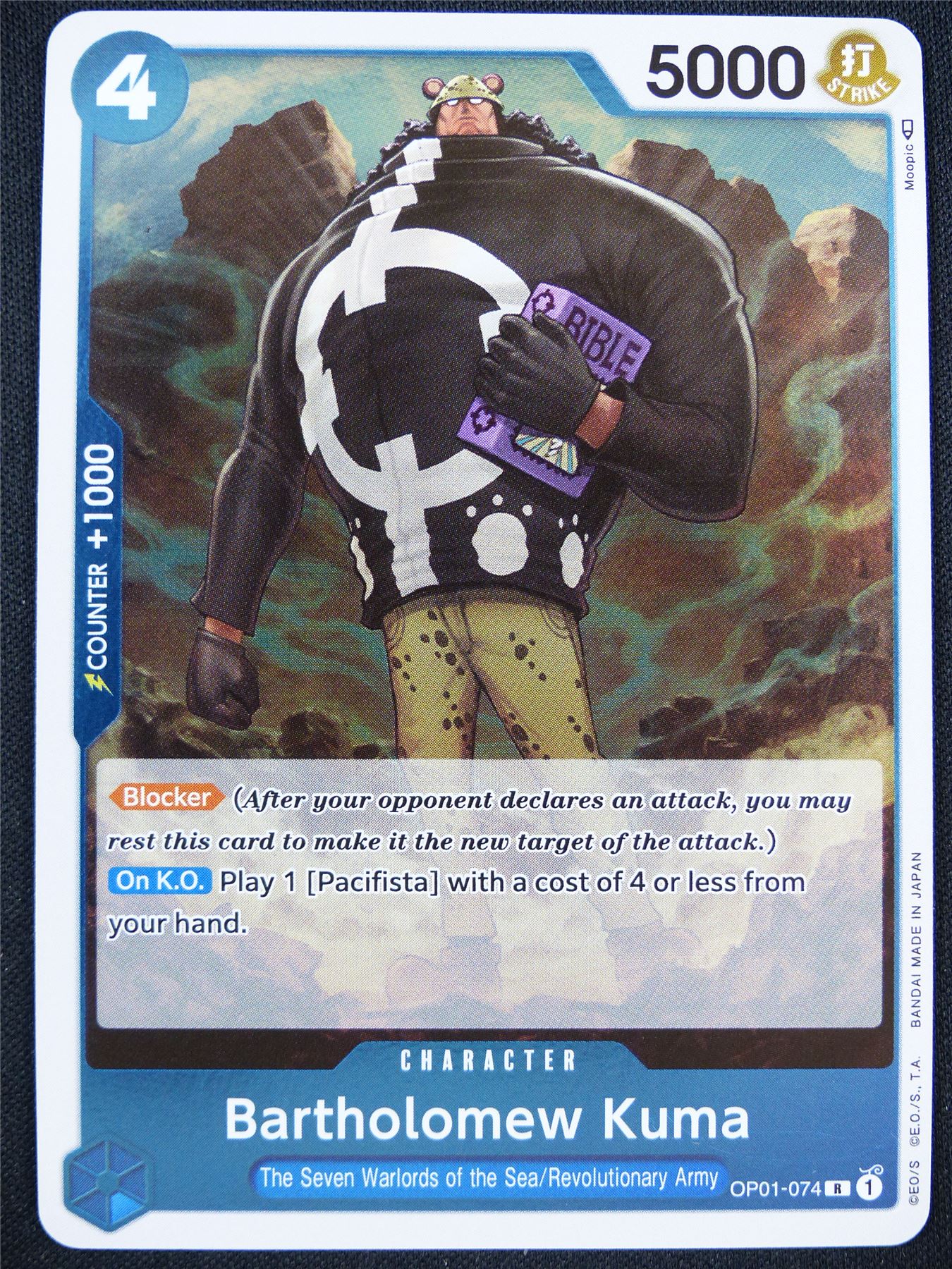 Bartholomew Kuma OP01-074 R - One Piece Card #2LO