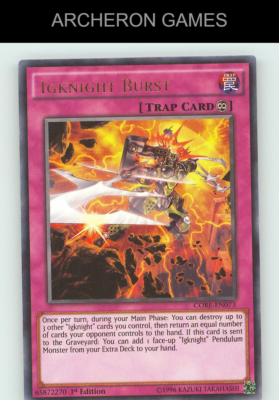 Igknight Burst R YUGIOH Card Unlimited