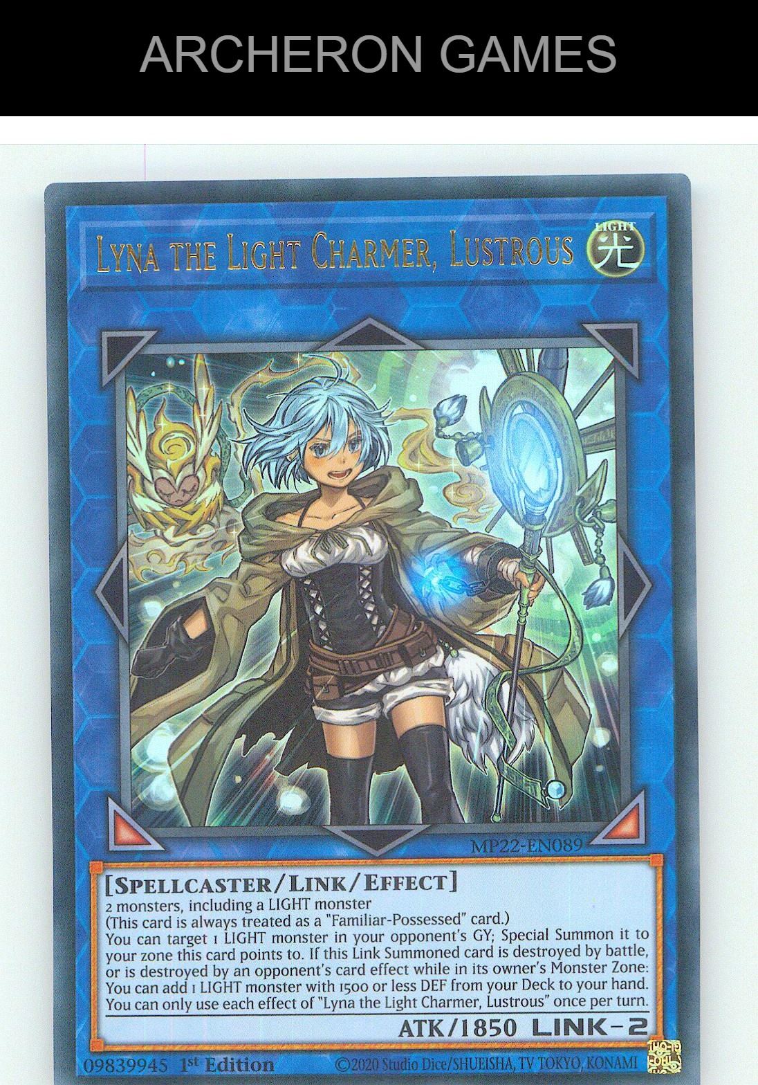 Lyna the Light Charmer, Lustrous Ultra Rare YUGIOH Card 1st Edition