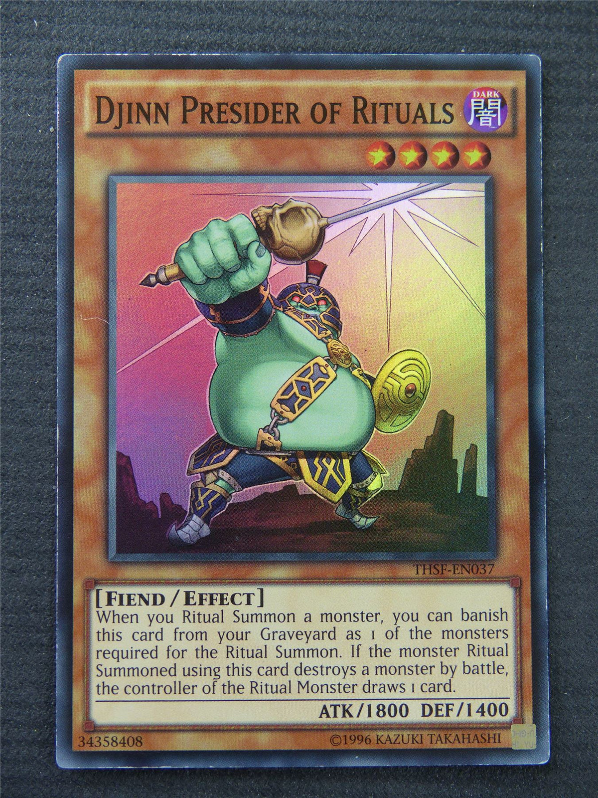 Djinn Presider Of Rituals THSF Super Rare - Yugioh Card #1QA