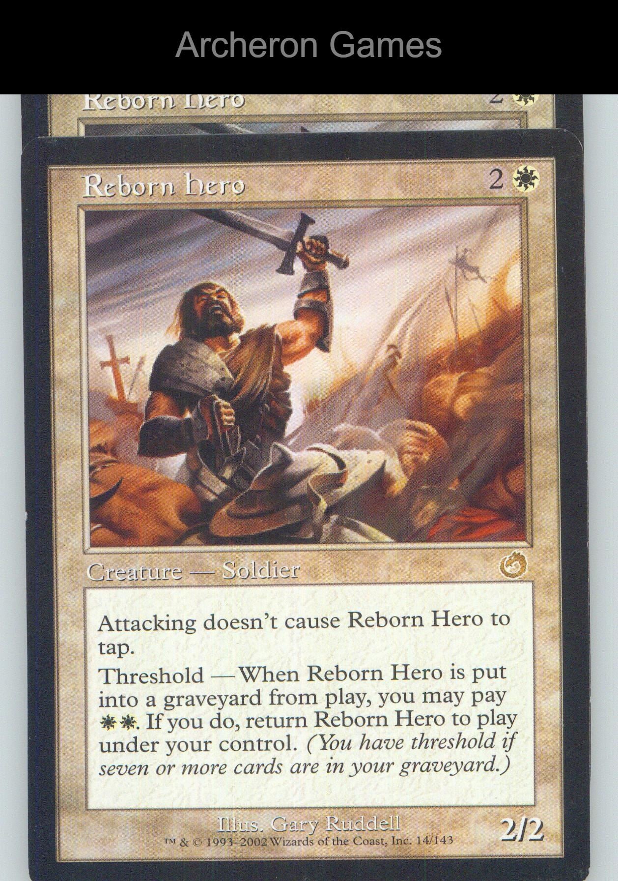 Reborn Hero TOR 14 R MTG Card NM/EX+