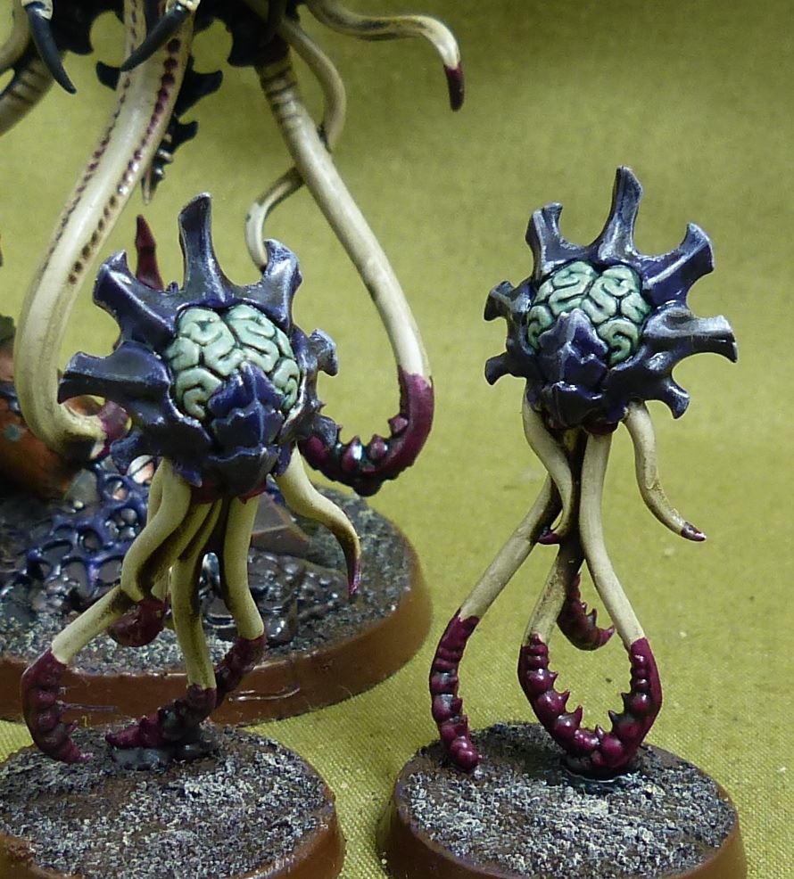 Neurotyrant and Neuroloids painted - Tyranids - Warhammer 40K #4ZY