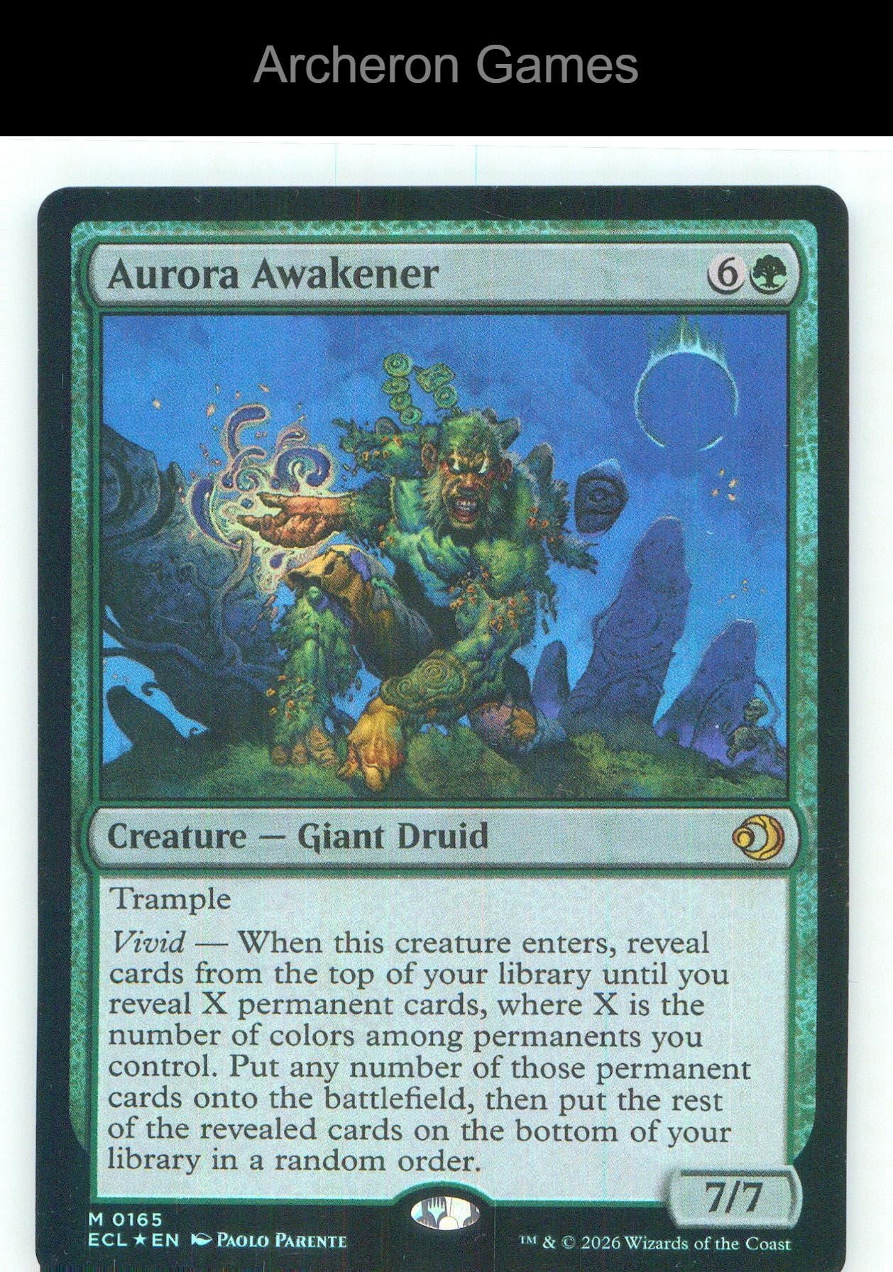 Aurora Awakener ECL 165 Mythic MTG Card NM/EX+ Foil