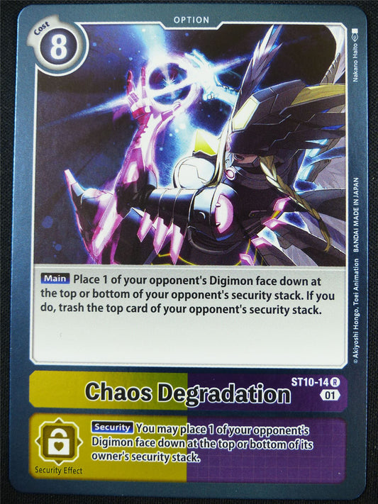 Chaos Degradation ST10-14 R - Digimon Card #4E0