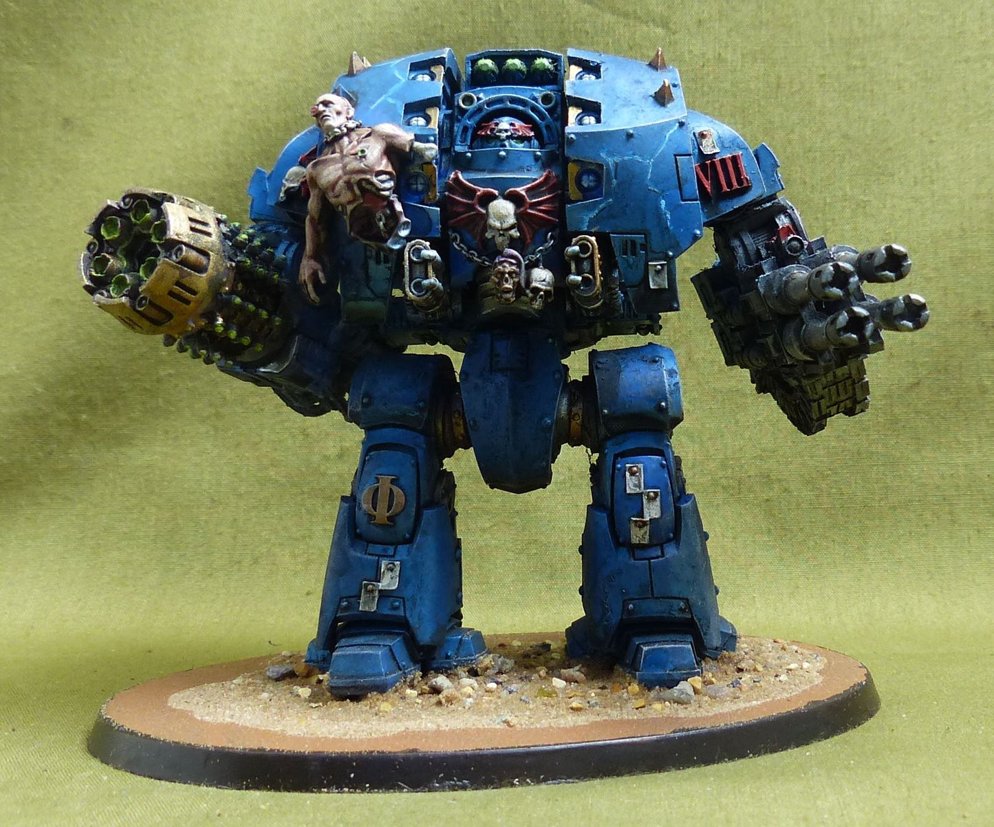 Leviathan Siege Dreadnought painted - Nightlords - Warhammer Horus Heresy #5BD