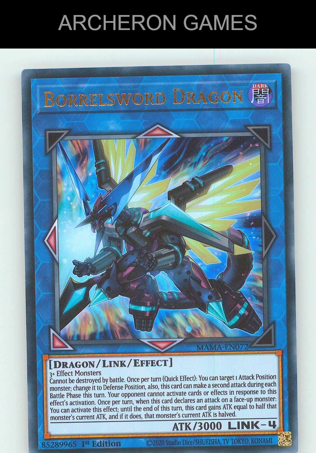 Borrelsword Dragon UR YUGIOH Card 1st Edition