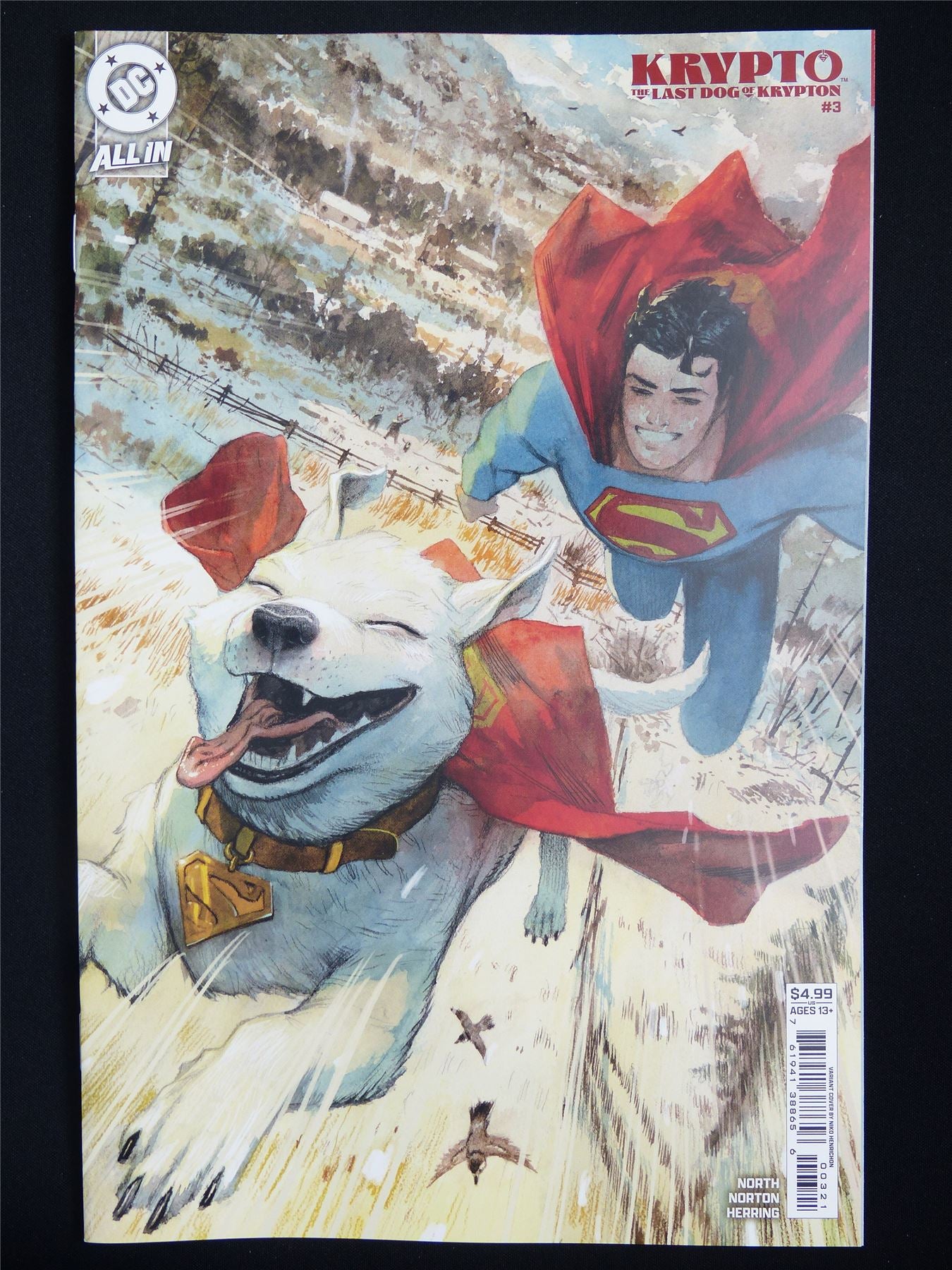 KRYPTO the Last Dog of Krypton #3 Variant - Oct 2025 DC Comic #38E