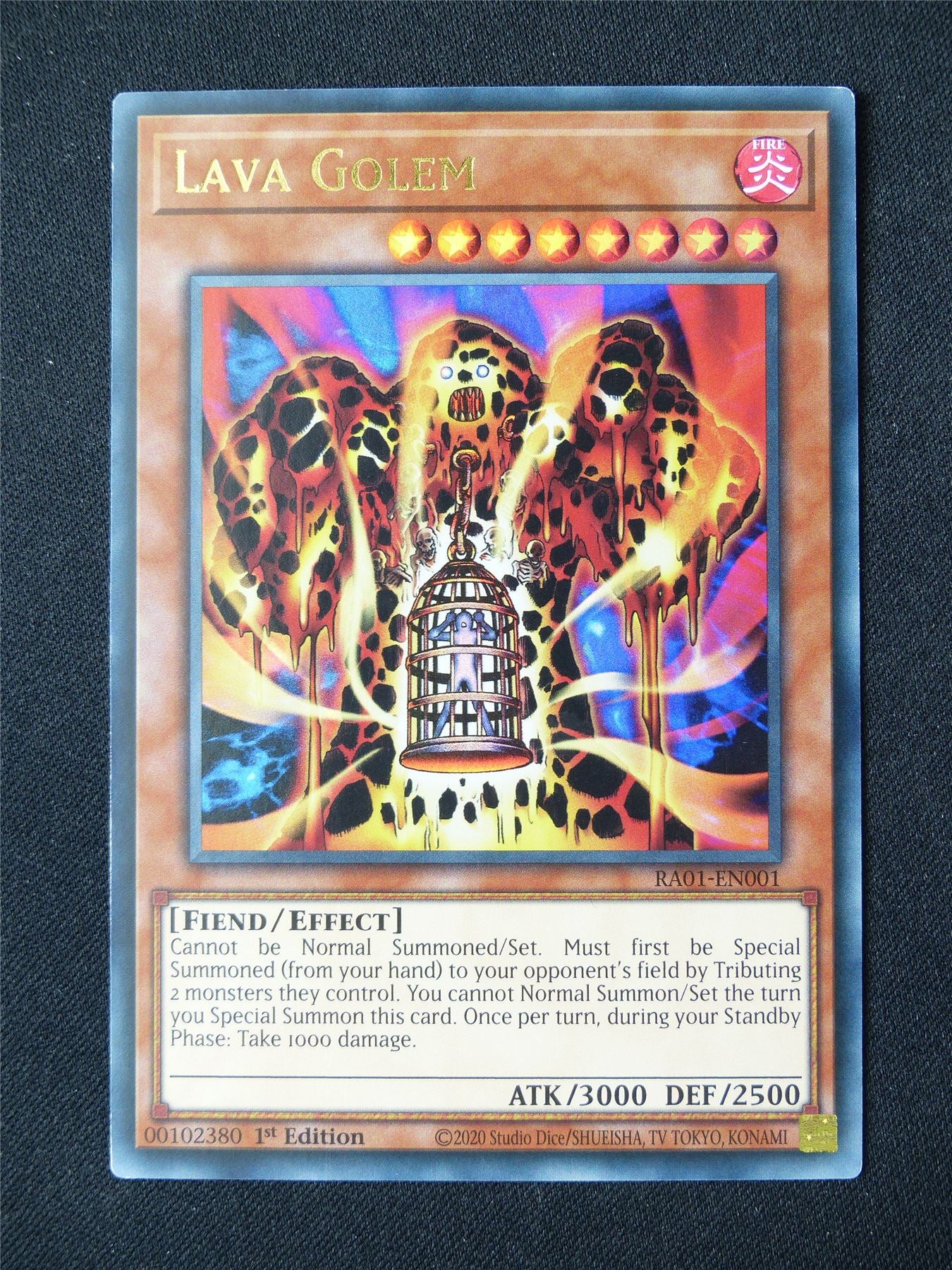 Lava Golem RA01 Ultra Rare - 1st ed Yugioh Card #8A7
