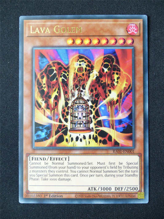 Lava Golem RA01 Ultra Rare - 1st ed Yugioh Card #8A7