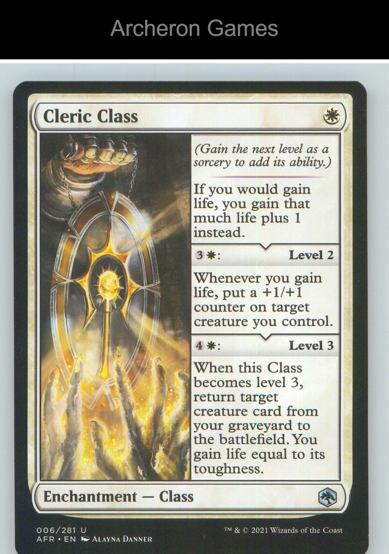 Cleric Class AFR 6 UC MTG Card NM/EX+