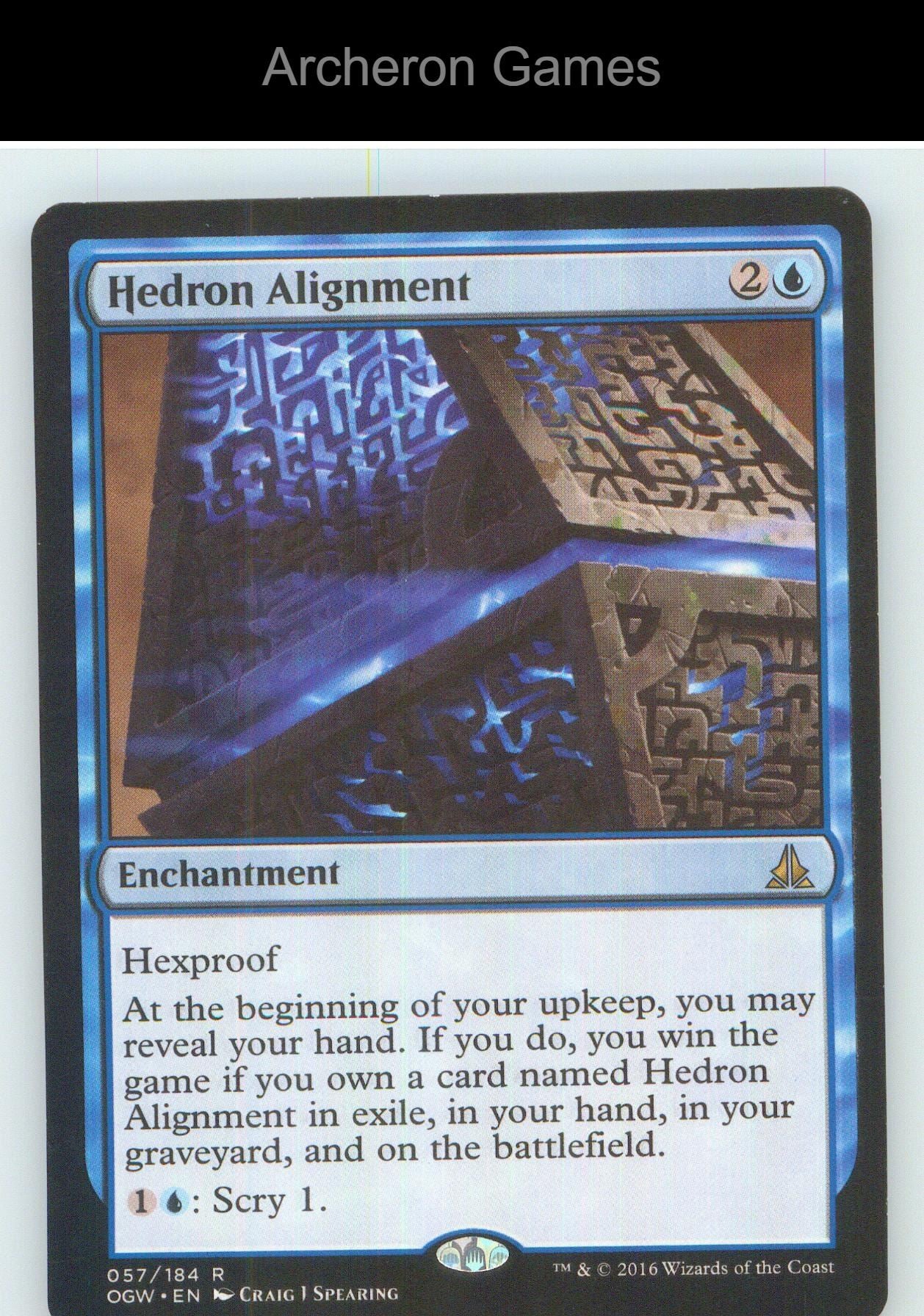 Hedron Alignment OGW 57 R MTG Card NM/EX+