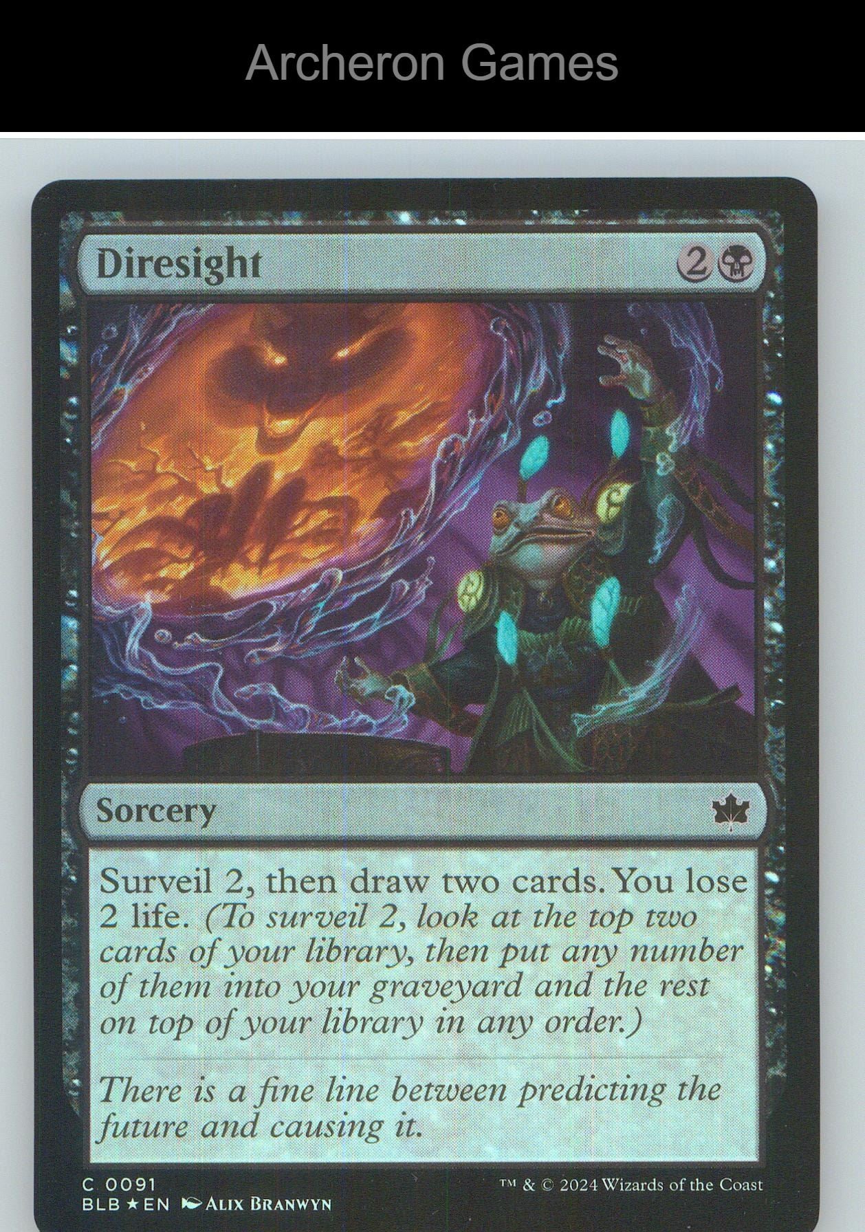 Diresight BLB 91 C MTG Card NM/EX+ Foil