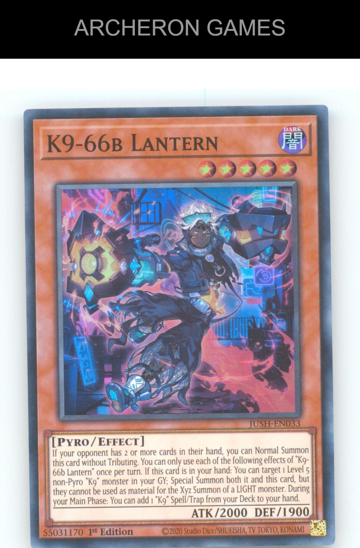 K9-66b Lantern SR YUGIOH Card 1st Edition