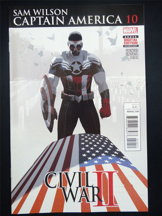 Sam Wilson: CAPTAIN America #10 - Civil War 2 - Marvel Comic #IY