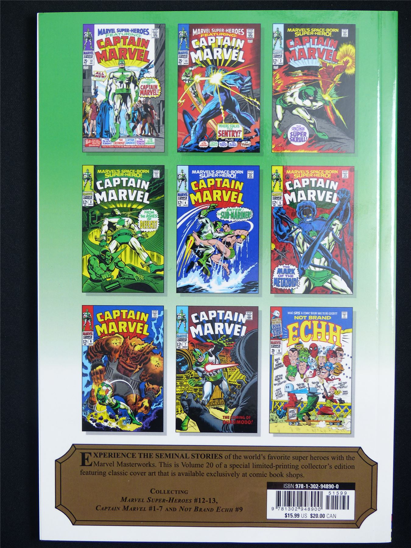 Captain Marvel: Mighty Marvel Masterworks - Marvel Graphic Softback #36P