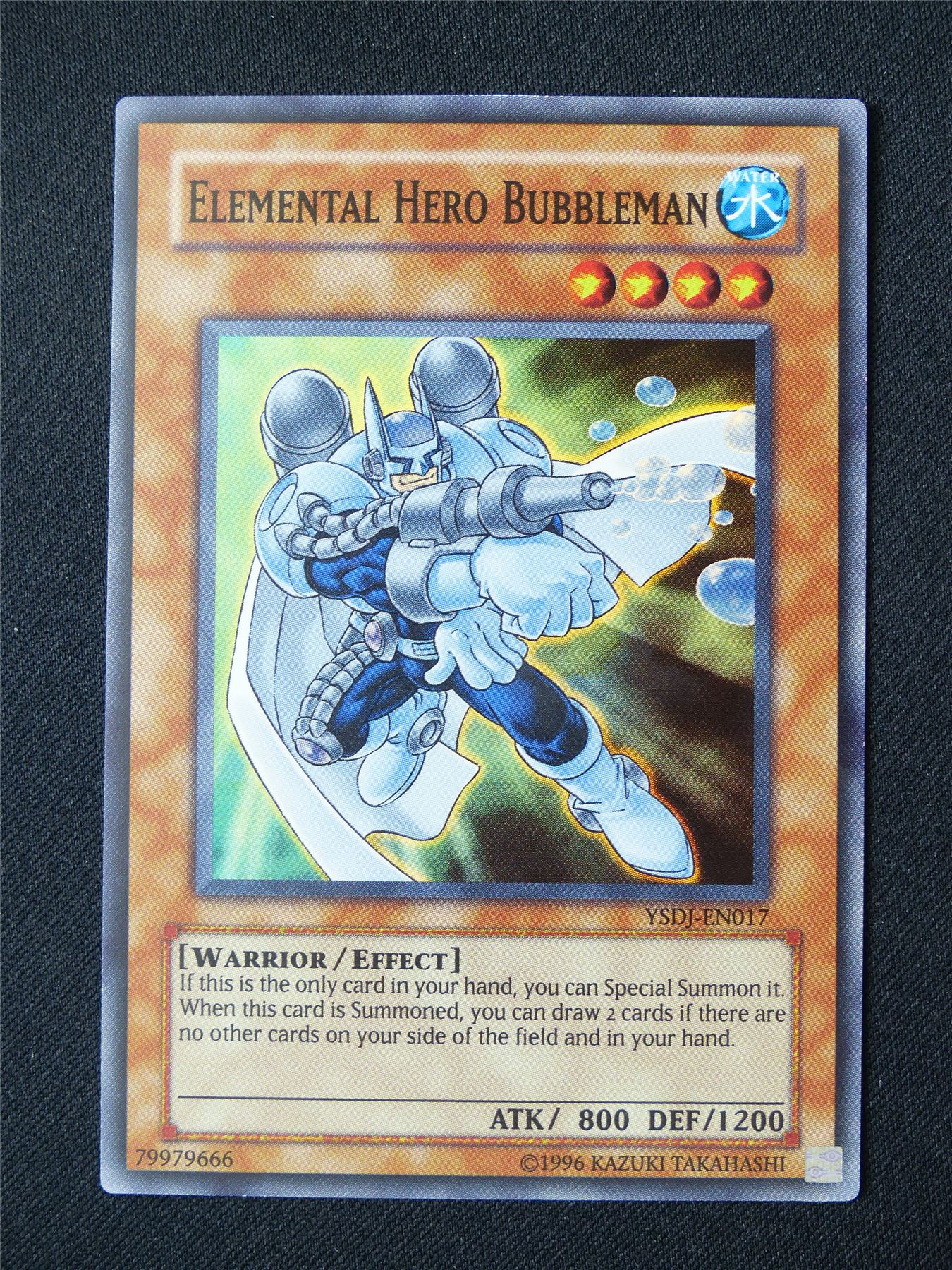 Elemental Hero Bubbleman YSDJ Super Rare - Yugioh Card #1TD