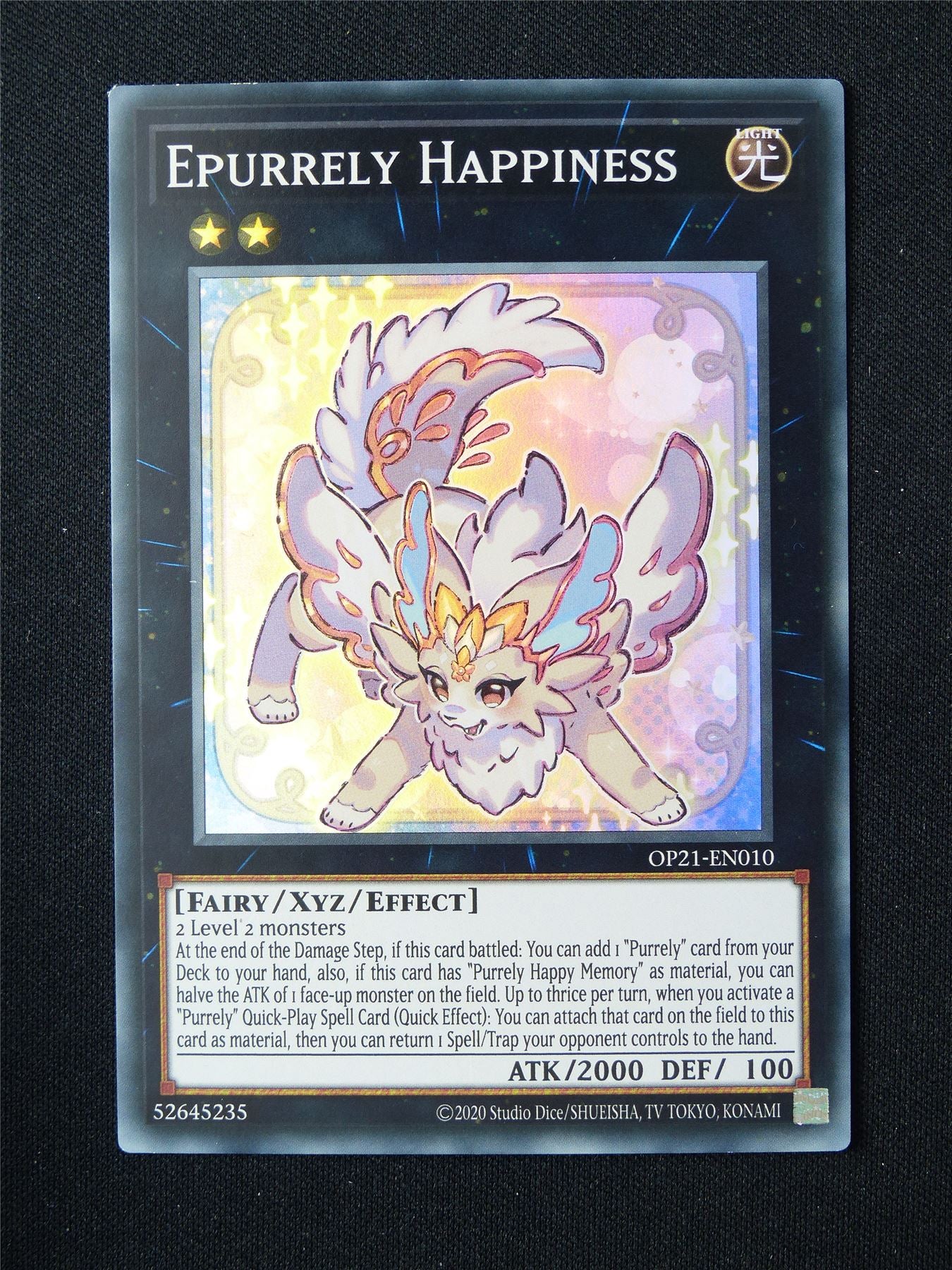 Epurrely Happiness OP21 Super Rare - 1st ed Yugioh Card #9MS