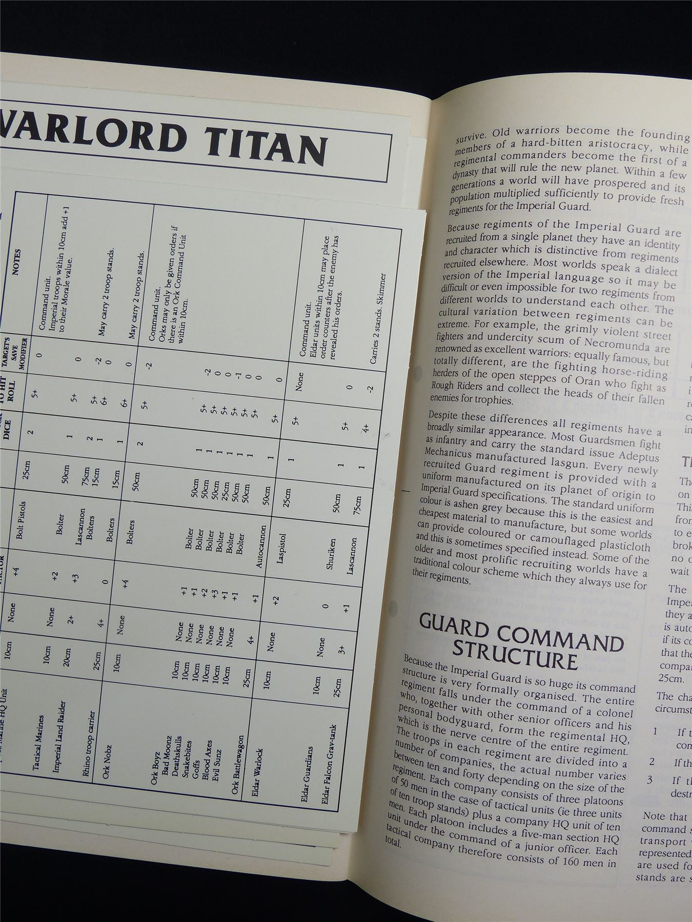 Epic Armies of The Imperium Booklet - Warhammer Epic #1IF