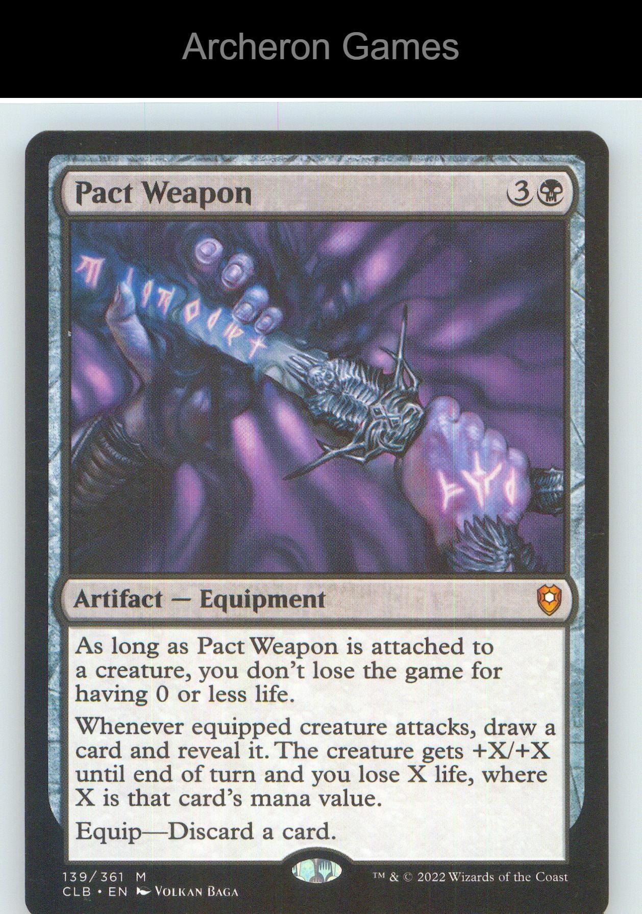 Pact Weapon CLB 139 Mythic MTG Card NM/EX+
