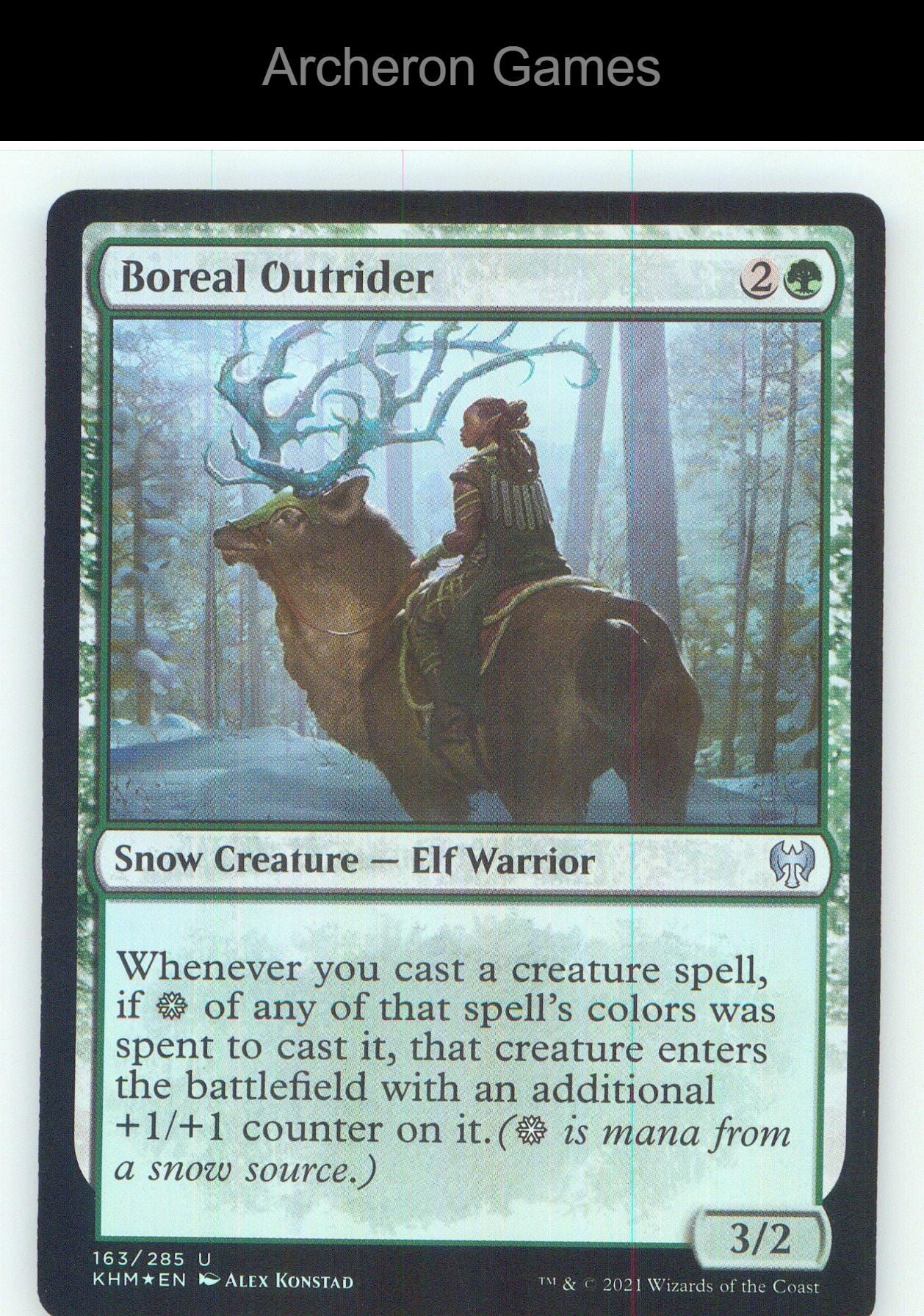 Boreal Outrider KHM 163 UC MTG Card NM/EX+ Foil