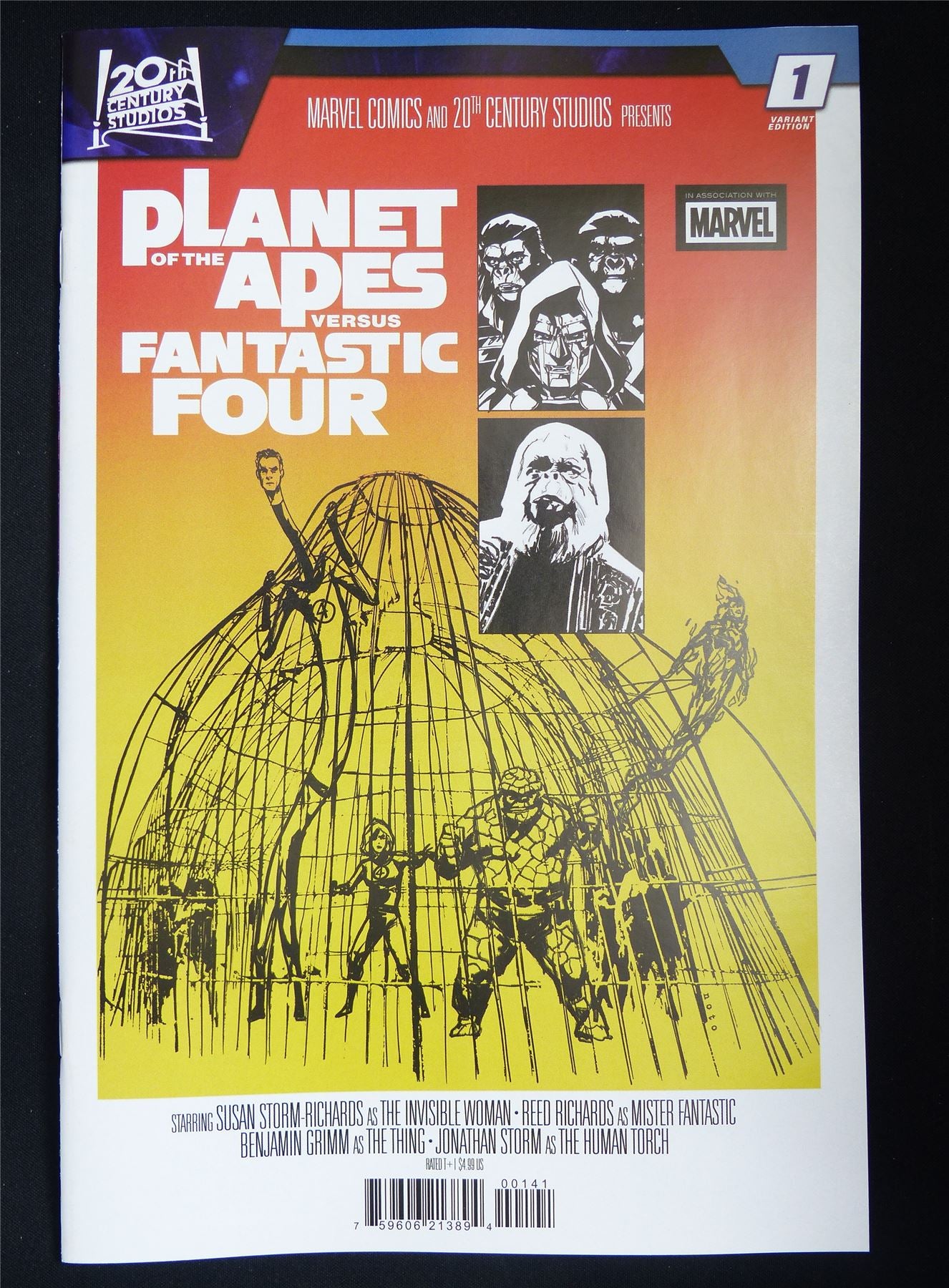 PLANET of the Apes versus Fantastic Four #1 Poster Variant - B&B Apr 2026 Marvel Comic #1V4