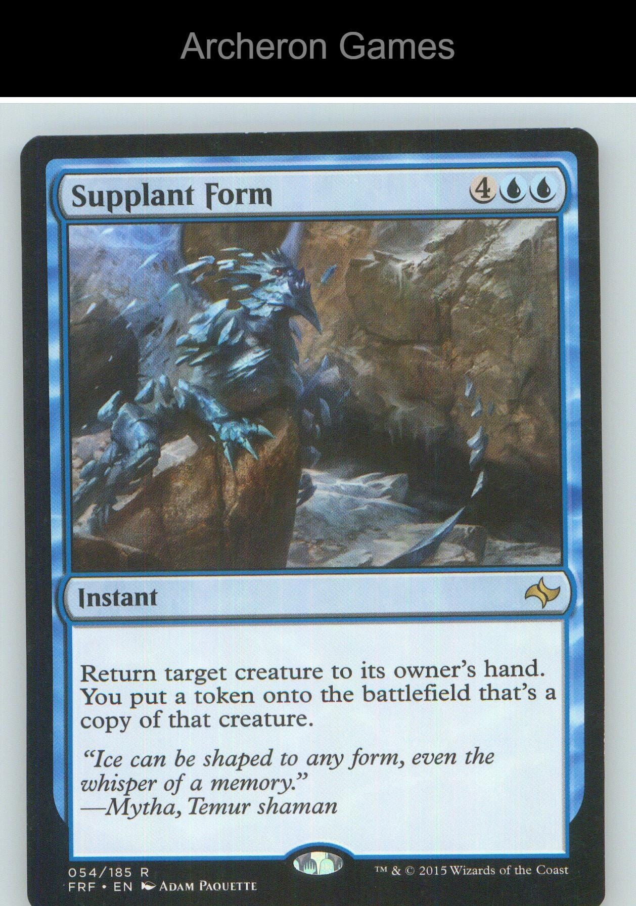 Supplant Form FRF 54 R MTG Card NM/EX+
