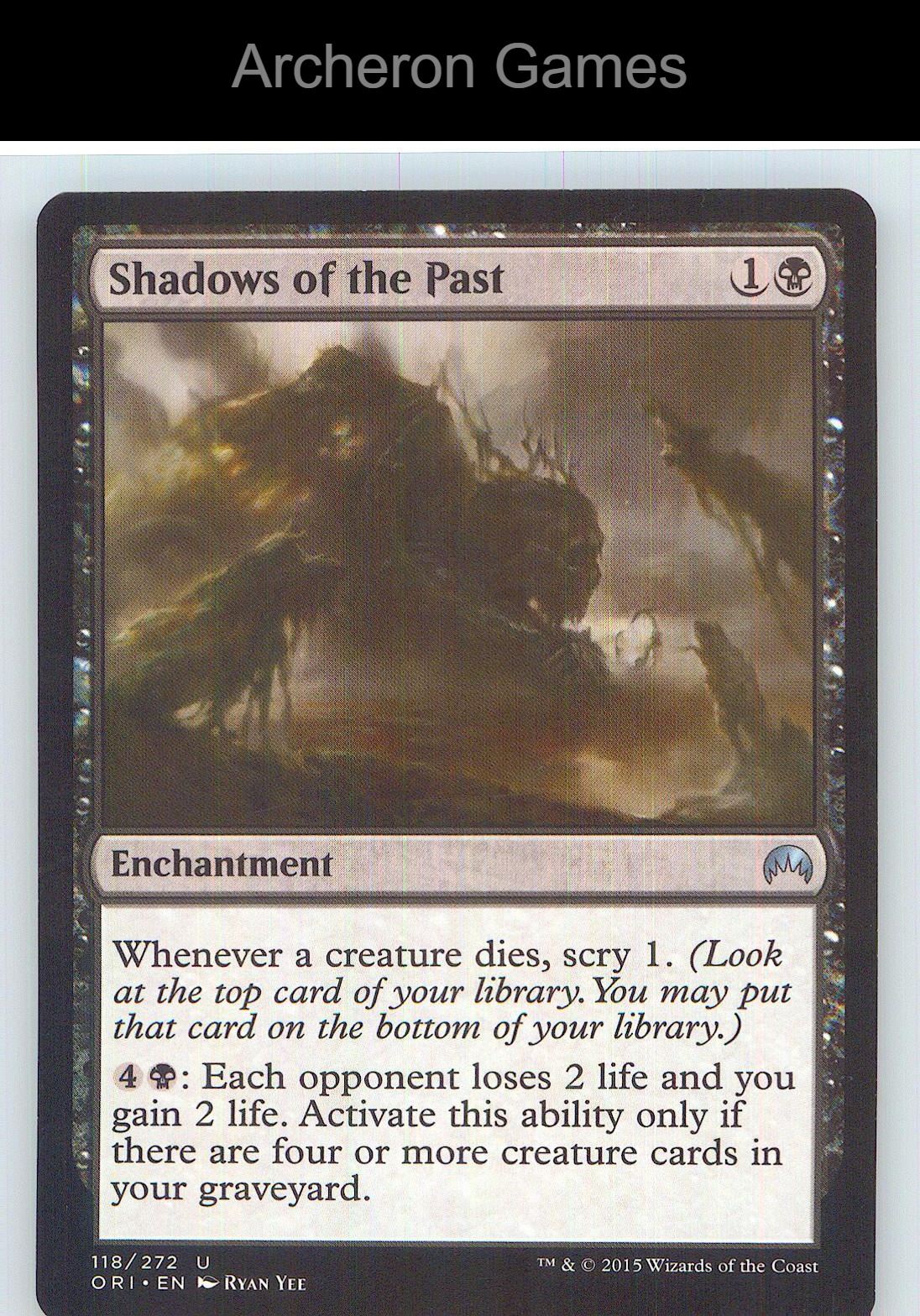 Shadows of the Past ORI 118 UC MTG Card NM/EX+