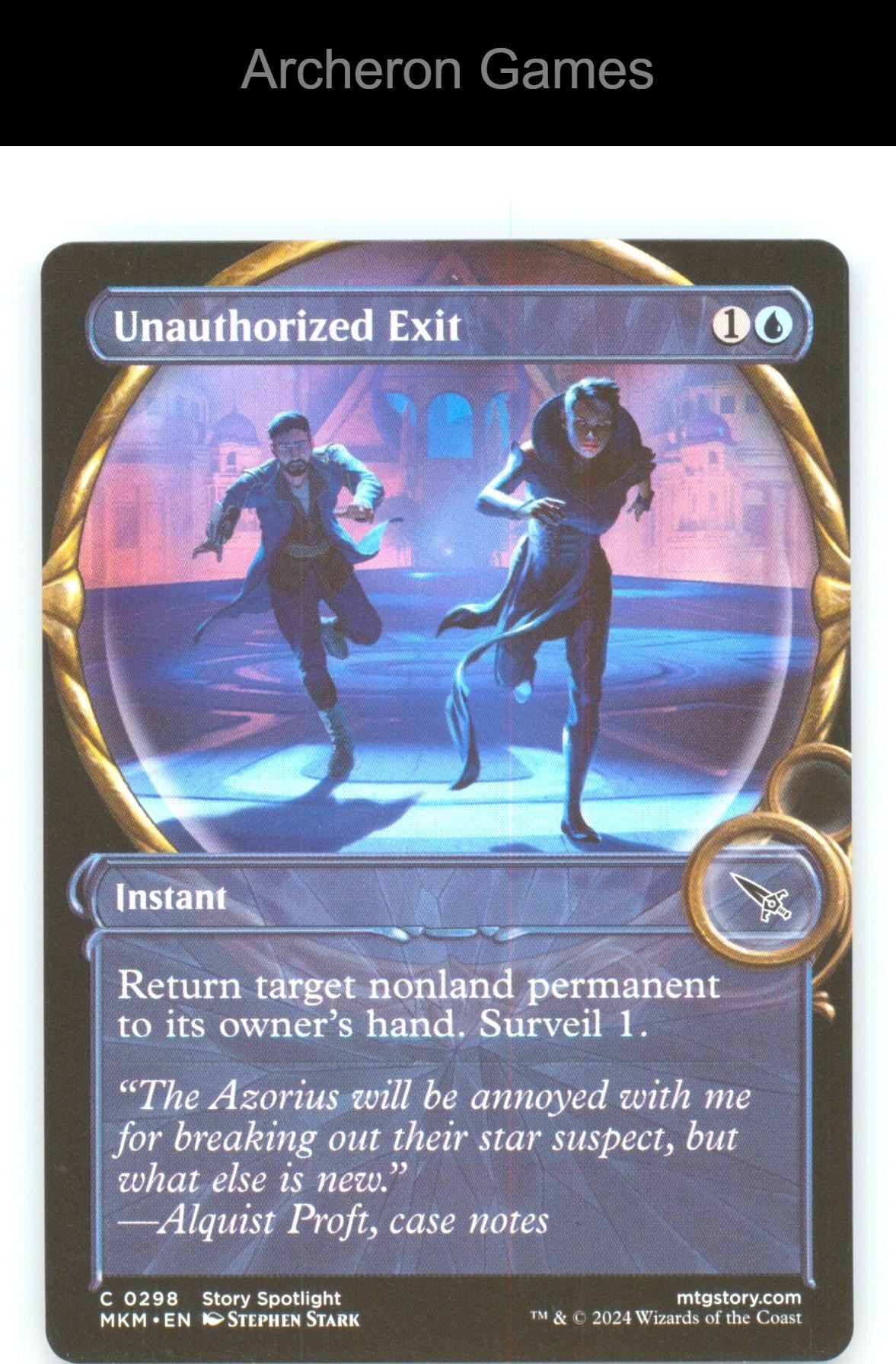Unauthorized Exit (Showcase) MKM 298 C MTG Card Murders at Karlov Manor