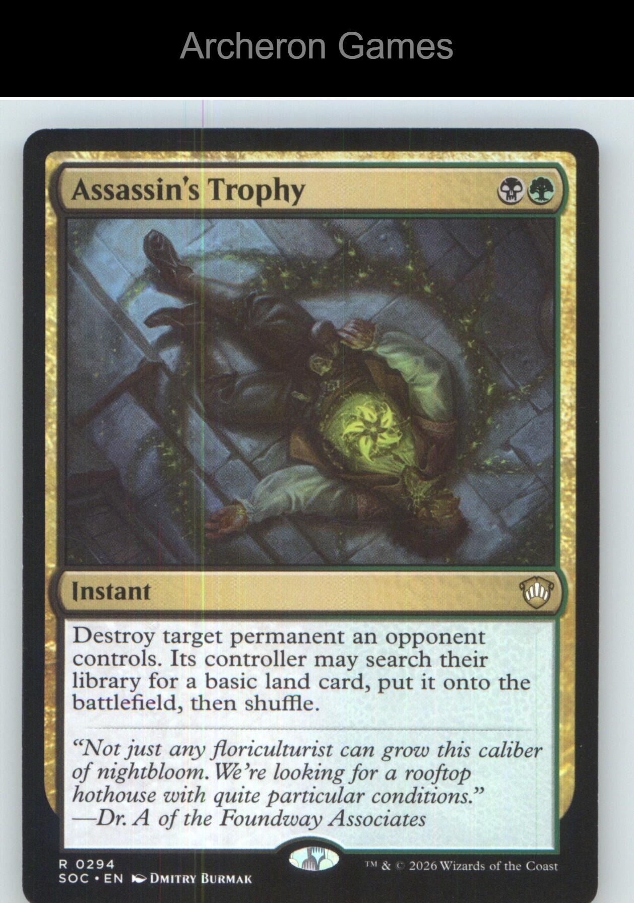 Assassin's Trophy SOC 294 R MTG Card NM/EX+