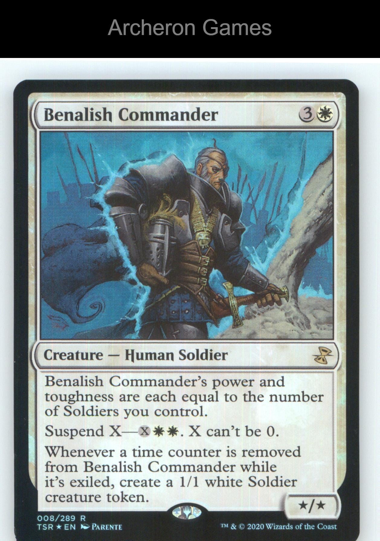 Benalish Commander TSR 8 R MTG Card NM/EX+ Foil