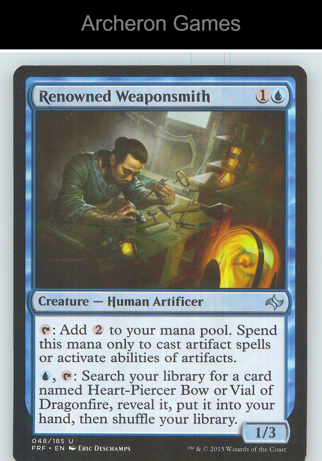 Renowned Weaponsmith FRF 48 UC MTG Card NM/EX+