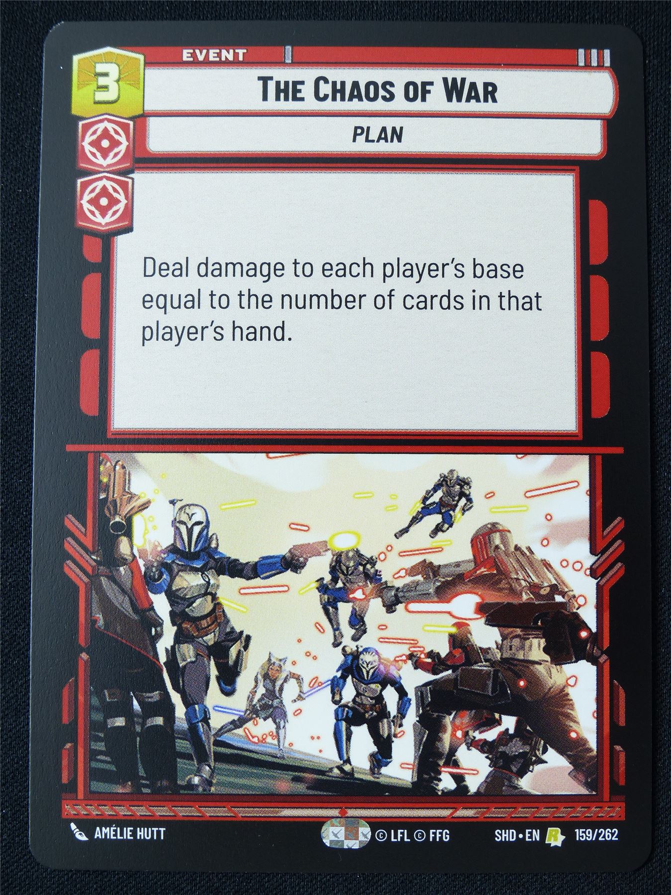 The Chaos of War 159/262 - Star Wars Unlimited Card #11N